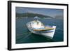 Boat in the Harbour of Sami, Kefalonia, Greece-Peter Thompson-Framed Photographic Print