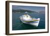 Boat in the Harbour of Sami, Kefalonia, Greece-Peter Thompson-Framed Photographic Print