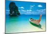 Boat in the Tropics-null-Mounted Poster