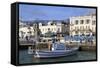 Boat in Yalta Port, Crimea, Ukraine, Europe-Richard Cummins-Framed Stretched Canvas