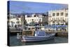 Boat in Yalta Port, Crimea, Ukraine, Europe-Richard Cummins-Stretched Canvas