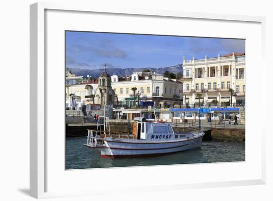 Boat in Yalta Port, Crimea, Ukraine, Europe-Richard Cummins-Framed Photographic Print