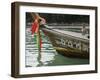 Boat, Kota Beach, Phuket, Thailand, Southeast Asia-Tondini Nico-Framed Premium Photographic Print