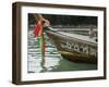 Boat, Kota Beach, Phuket, Thailand, Southeast Asia-Tondini Nico-Framed Photographic Print