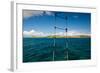 Boat Ladder Leading to the Turquoise Ocean, Culebra Island, Puerto Rico-null-Framed Photographic Print