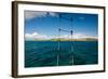 Boat Ladder Leading to the Turquoise Ocean, Culebra Island, Puerto Rico-null-Framed Photographic Print