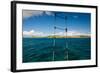 Boat Ladder Leading to the Turquoise Ocean, Culebra Island, Puerto Rico-null-Framed Photographic Print