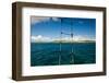 Boat Ladder Leading to the Turquoise Ocean, Culebra Island, Puerto Rico-null-Framed Photographic Print