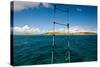 Boat Ladder Leading to the Turquoise Ocean, Culebra Island, Puerto Rico-null-Stretched Canvas