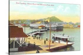 Boat Landing, Macatawa Park, Michigan-null-Stretched Canvas