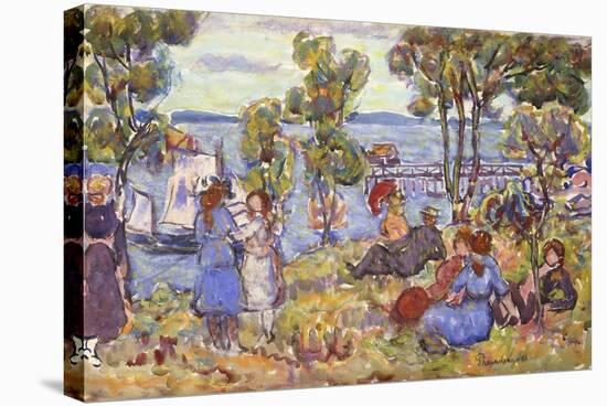 Boat Landing, Nahant Massachusetts-Maurice Brazil Prendergast-Stretched Canvas