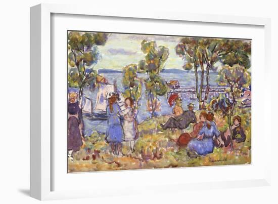 Boat Landing, Nahant Massachusetts-Maurice Brazil Prendergast-Framed Giclee Print