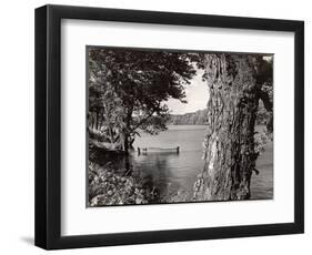 Boat Landing on the Banks of the Hudson River-Margaret Bourke-White-Framed Photographic Print