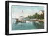 Boat Landing, Palm Beach, Florida-null-Framed Art Print