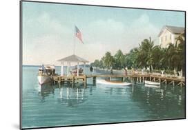 Boat Landing, Palm Beach, Florida-null-Mounted Art Print