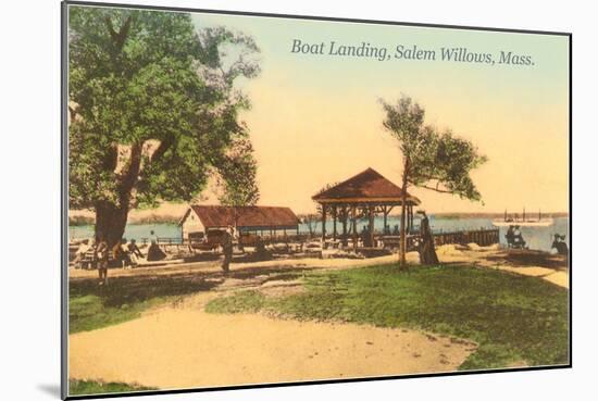 Boat Landing, Salem Willows, Mass.-null-Mounted Art Print