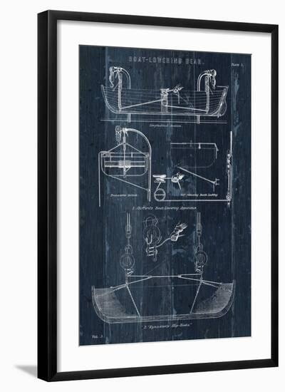 Boat Launching Blueprint I-Wild Apple Portfolio-Framed Art Print