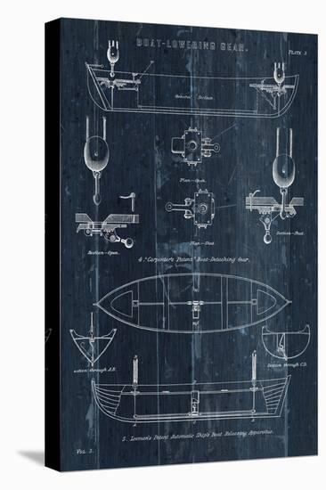 Boat Launching Blueprint II-Wild Apple Portfolio-Stretched Canvas