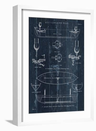Boat Launching Blueprint II-Wild Apple Portfolio-Framed Art Print