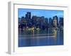 Boat Leaves Light Trail on Boston Harbor at Sunset, Boston, Massachusetts, USA-Nancy & Steve Ross-Framed Photographic Print