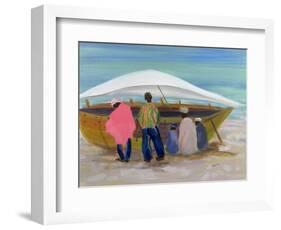 Boat Mending-Kate Yates-Framed Giclee Print