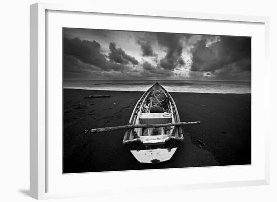 Boat, Monterico Beach-null-Framed Photographic Print