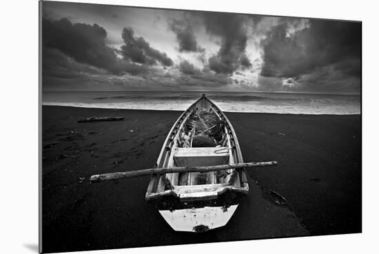 Boat, Monterico Beach-null-Mounted Photographic Print