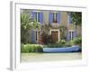 Boat Moored Alongside House on the Bank of the Canal Du Midi, Aude, France-Ruth Tomlinson-Framed Photographic Print