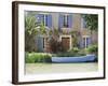 Boat Moored Alongside House on the Bank of the Canal Du Midi, Aude, France-Ruth Tomlinson-Framed Photographic Print