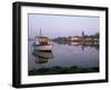 Boat Moored in Tidal Creek, Bosham Village, West Sussex, England, United Kingdom-Pearl Bucknall-Framed Photographic Print