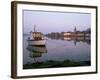 Boat Moored in Tidal Creek, Bosham Village, West Sussex, England, United Kingdom-Pearl Bucknall-Framed Photographic Print