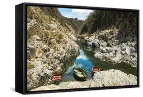 Boat Navigable Part of the Coco River before it Narrows into the Somoto Canyon National Monument-Rob Francis-Framed Stretched Canvas