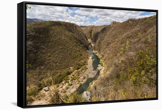 Boat Navigable Part of the Coco River before it Narrows into the Somoto Canyon National Monument-Rob Francis-Framed Stretched Canvas