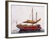 Boat of East China Sea, Painted on Silk, 19th Century-null-Framed Giclee Print