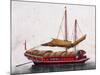 Boat of East China Sea, Painted on Silk, 19th Century-null-Mounted Giclee Print