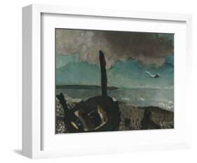 Boat on a Shore in Brittany-Georges Braque-Framed Art Print