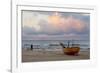 Boat on Beach, Ahlbeck, Island of Usedom, Baltic Coast, Mecklenburg-Vorpommern, Germany, Europe-Miles Ertman-Framed Photographic Print