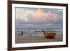 Boat on Beach, Ahlbeck, Island of Usedom, Baltic Coast, Mecklenburg-Vorpommern, Germany, Europe-Miles Ertman-Framed Photographic Print