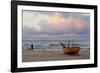 Boat on Beach, Ahlbeck, Island of Usedom, Baltic Coast, Mecklenburg-Vorpommern, Germany, Europe-Miles Ertman-Framed Photographic Print