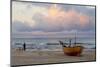 Boat on Beach, Ahlbeck, Island of Usedom, Baltic Coast, Mecklenburg-Vorpommern, Germany, Europe-Miles Ertman-Mounted Photographic Print