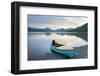 Boat on beach at Lake McDonald, Glacier National Park, Montana-Alan Majchrowicz-Framed Photographic Print