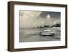 Boat on beach, Dunmore Town, Harbour Island, Eleuthera Island, Bahamas-null-Framed Photographic Print