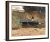 Boat on beach, Queenscliff-Tom Roberts-Framed Giclee Print