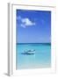 Boat on Blue Lagoon, Nacula Island, Yasawa Islands, Fiji-Ian Trower-Framed Photographic Print