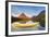 Boat on Calm Morning at Two Medicine Lake in Glacier National Park, Montana-Chuck Haney-Framed Photographic Print