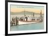 Boat on Flathead Lake, Montana-null-Framed Premium Giclee Print