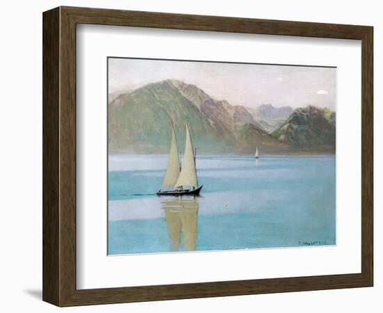 Boat on Lake Geneva, 1892-F?lix Vallotton-Framed Giclee Print