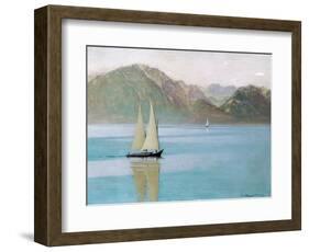 Boat on Lake Geneva, 1892-F?lix Vallotton-Framed Giclee Print