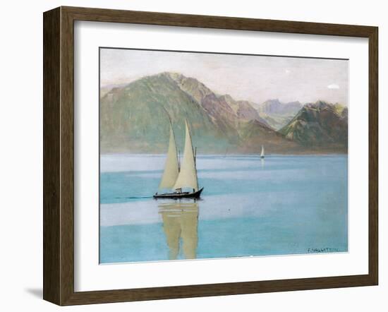 Boat on Lake Geneva, 1892-F?lix Vallotton-Framed Giclee Print