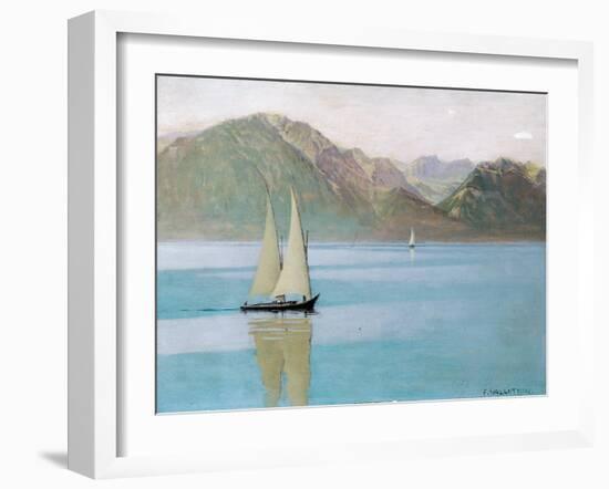 Boat on Lake Geneva, 1892-F?lix Vallotton-Framed Giclee Print